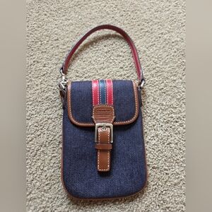 Coach Denim and Leather Crossbody Bag